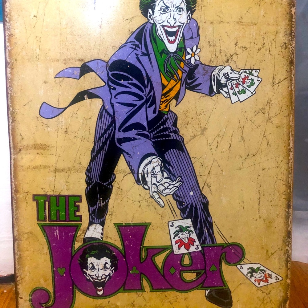 The Joker tin poster